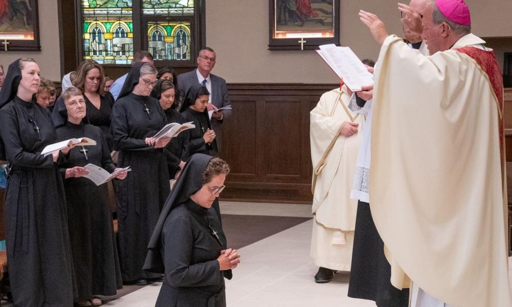 Sister Agnes Mary Graves professes perpetual vows as a Religious Sister of Mercy of Alma  