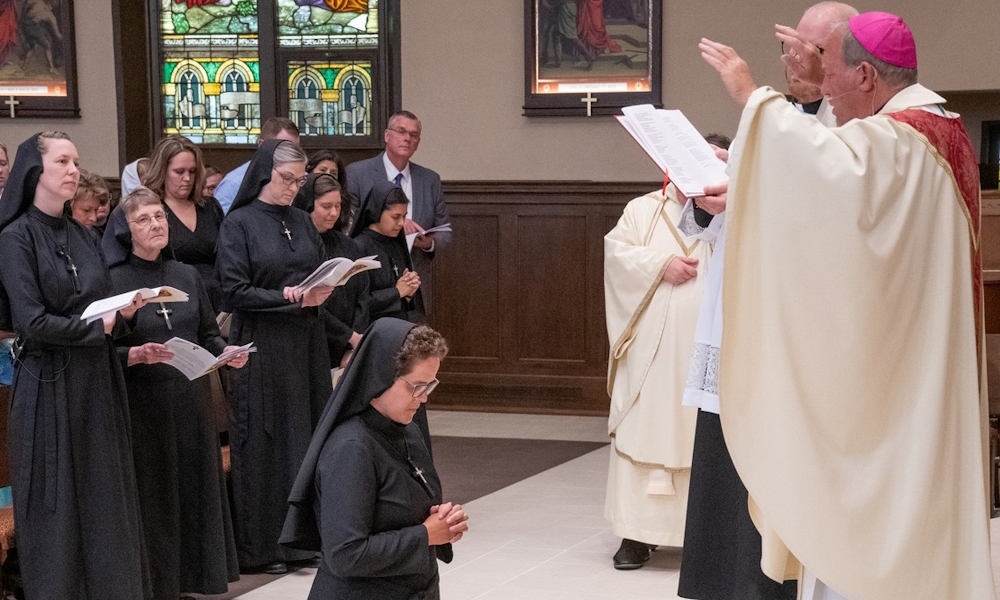 Sister Agnes Mary Graves professes perpetual vows as a Religious Sister of Mercy of Alma