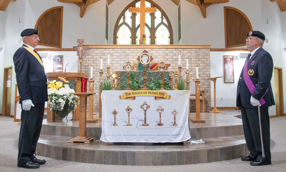 Pilgrims Flock to Birch Run to Venerate St. Padre Pio’s Relics