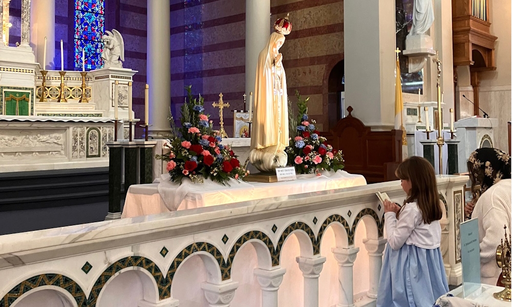 Our Lady of Fatima statue visits Diocese