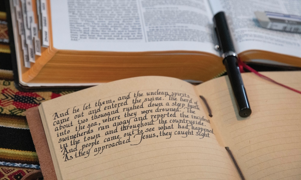 Writing Scripture by hand offers unique prayer experience 3
