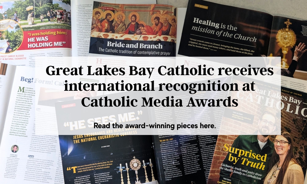 Clips from Great Lakes Bay Catholic with overlay