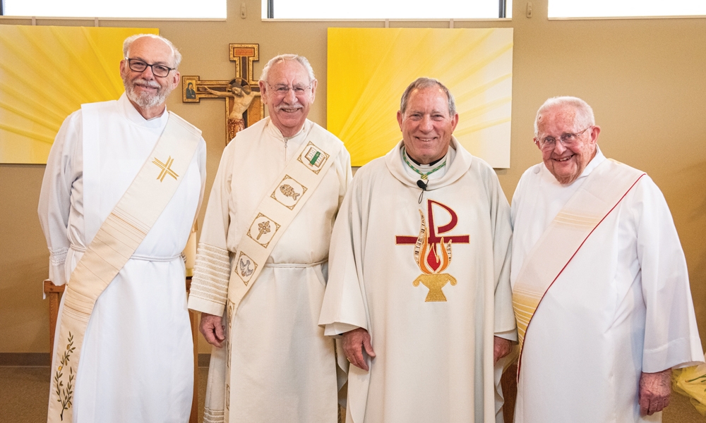 Three permanent deacons honored at Jubilee Mass and dinner